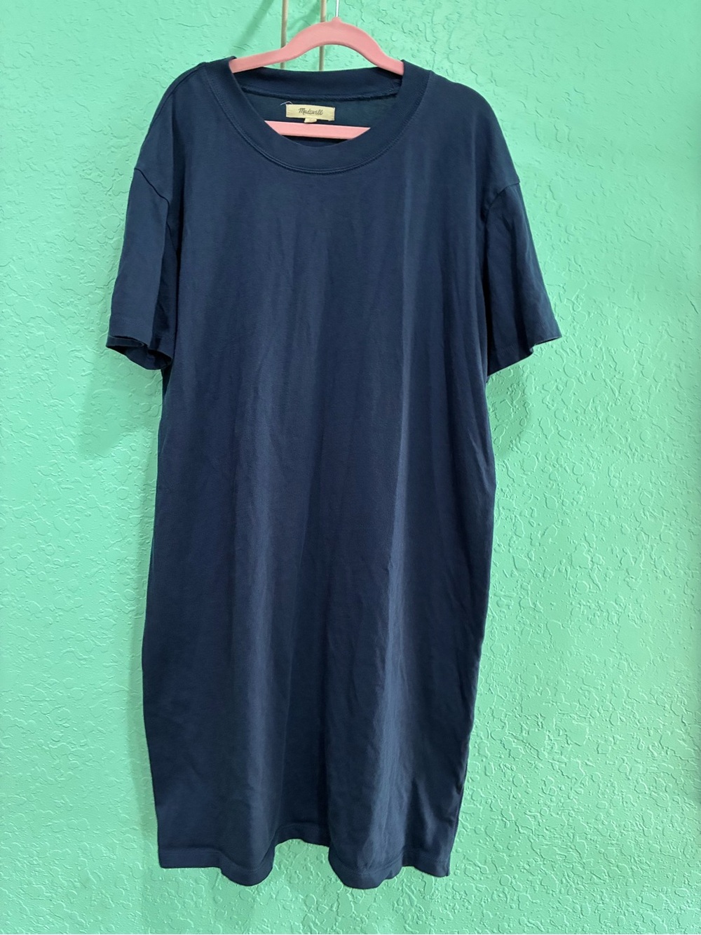 Madewell blue/navy  T-Shirt Dress small casual women’s comfy nautical coastal